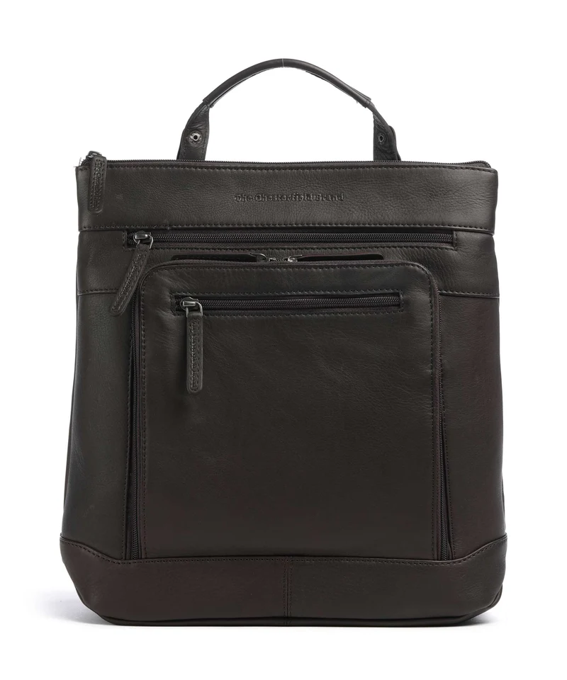 The Chesterfield Brand Wax Pull Up Cow Caldero Mochila brown