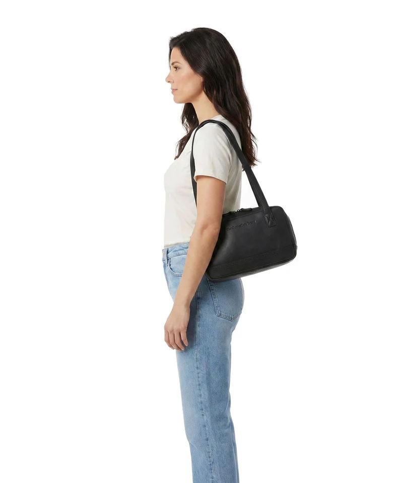 The Chesterfield Brand Wax Pull Up Cow Fenno Bolso de hombro black