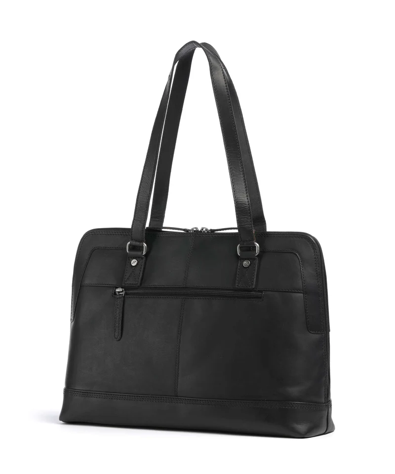 The Chesterfield Brand Wax Pull Up Cow Elvar Bolso de hombro black
