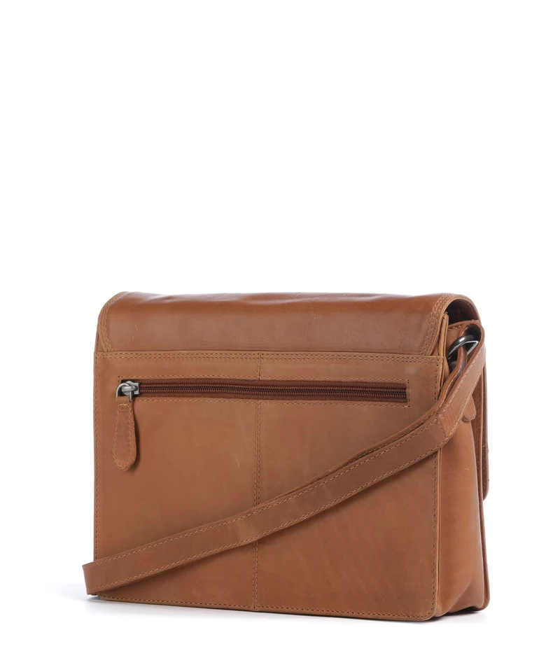 The Chesterfield Brand Wax Pull Up Cow Lunor Bolso de hombro cognac