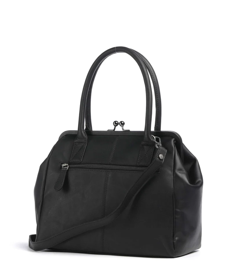 The Chesterfield Brand Wax Pull Up Cow Dorin Bolso de hombro black