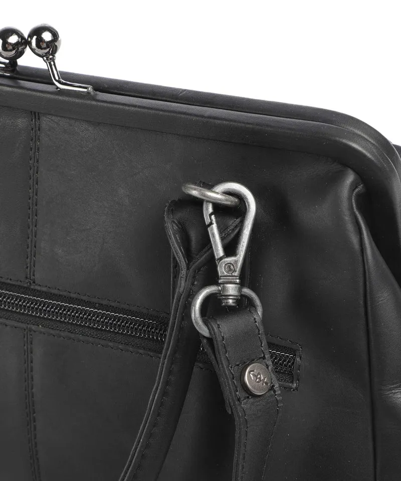 The Chesterfield Brand Wax Pull Up Cow Dorin Bolso de hombro black