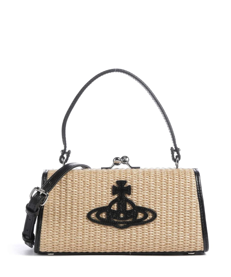 Vivienne Westwood Doll Frame XL Bolso de mano natural