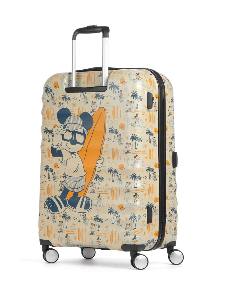 American Tourister Wavebreaker Disney Maleta con 4 ruedas mickey super surfer