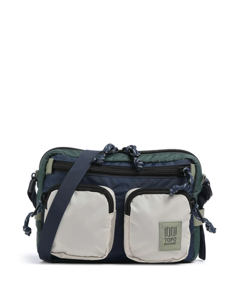 Topo Designs Block Bandolera forest/bone white