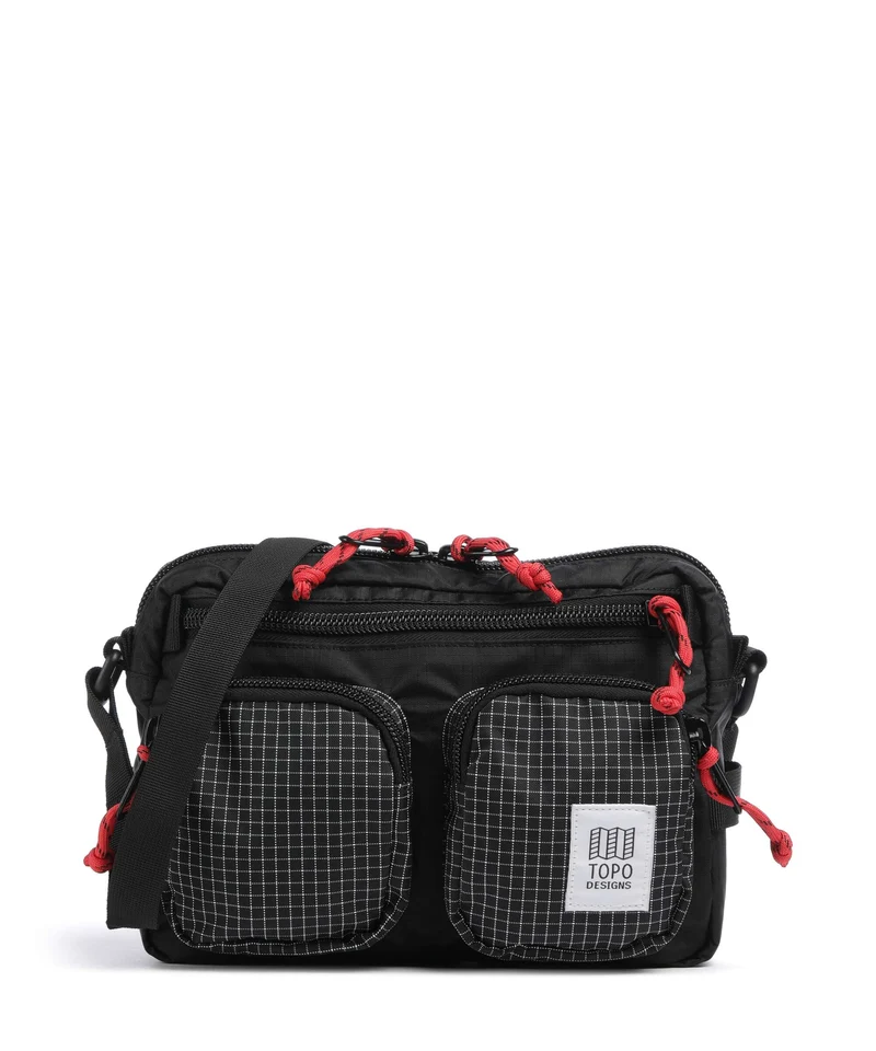 Topo Designs Block Bandolera black/grid