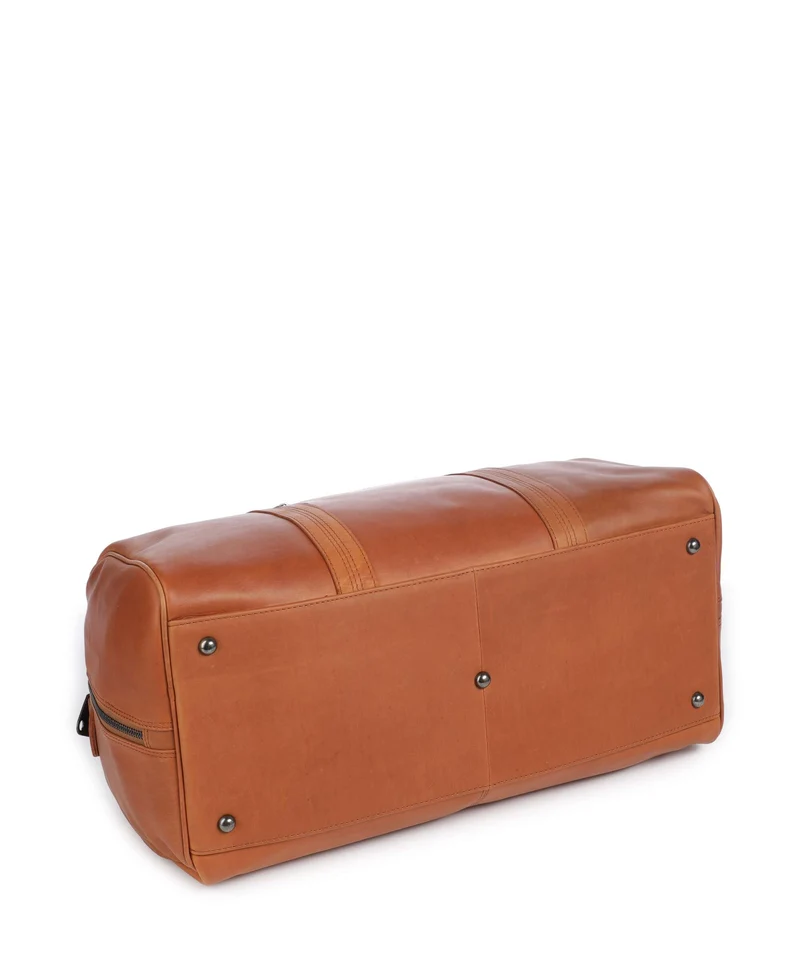 The Chesterfield Brand Wax Pull Up Cow Rivaro Bolsa de fin de semana cognac