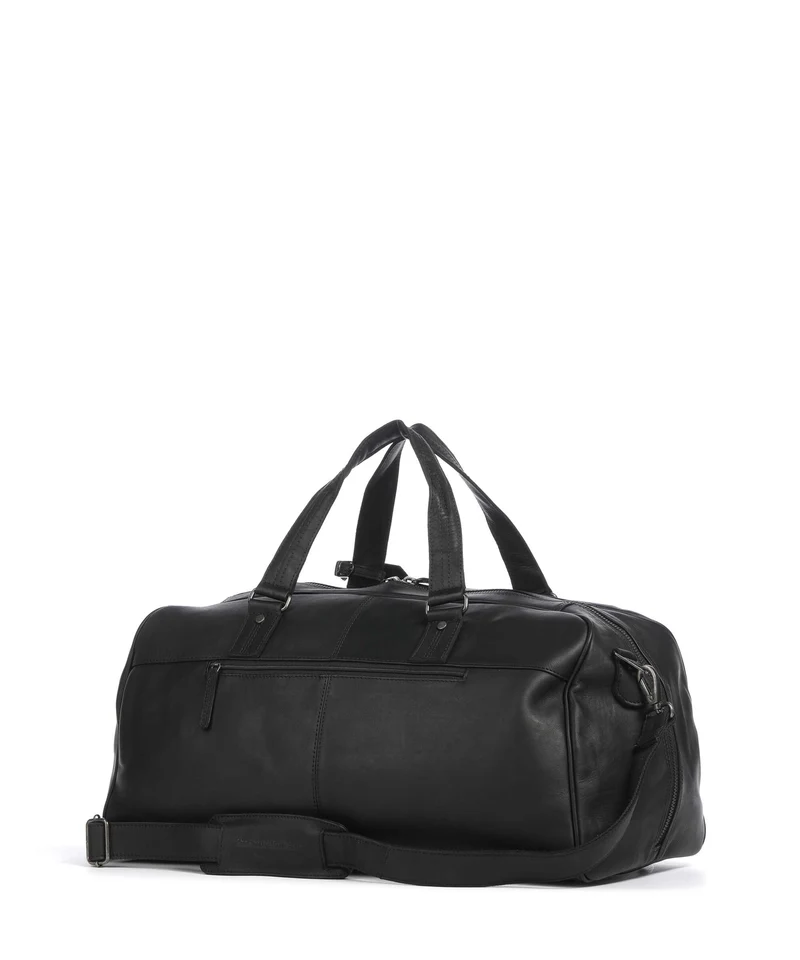 The Chesterfield Brand Wax Pull Up Cow Rivaro Bolsa de fin de semana black