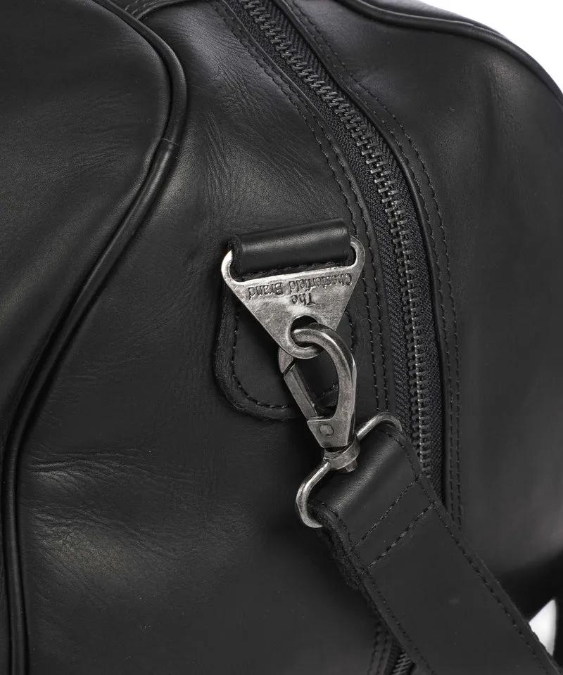 The Chesterfield Brand Wax Pull Up Cow Rivaro Bolsa de fin de semana black