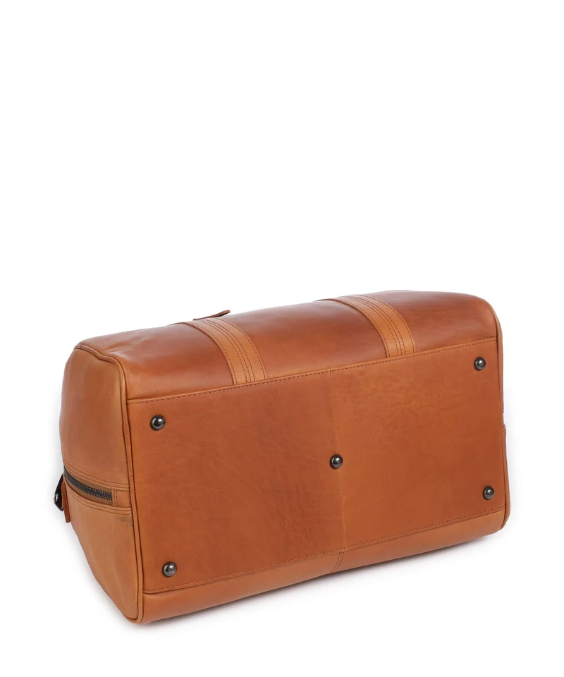 The Chesterfield Brand Wax Pull Up Cow Volenza Bolsa de fin de semana cognac