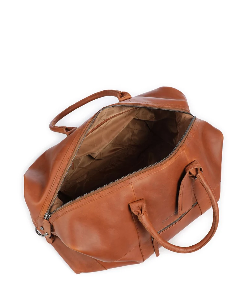 The Chesterfield Brand Wax Pull Up Cow Portsmouth 2 Bolsa de fin de semana cognac