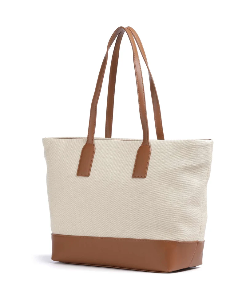 Valentino Bags Atena Re Bolsa shopping naturale/cuoio