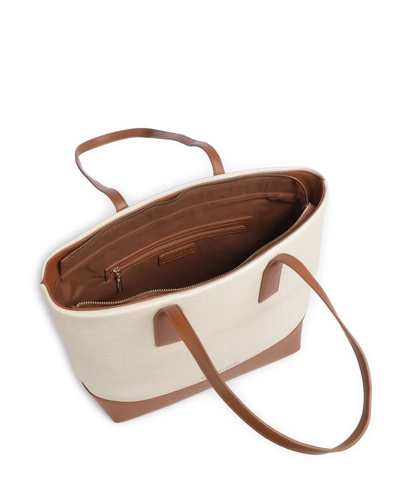 Valentino Bags Atena Re Bolsa shopping naturale/cuoio