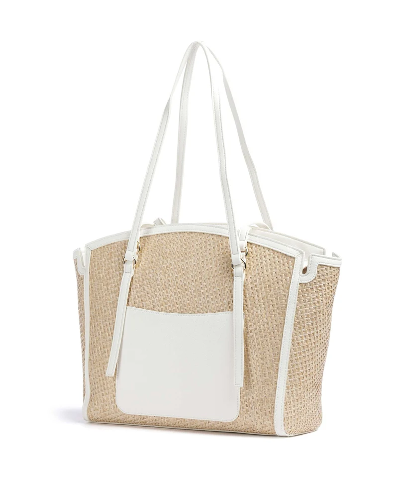 Valentino Bags Demetra Bolsa shopping natur/bianco