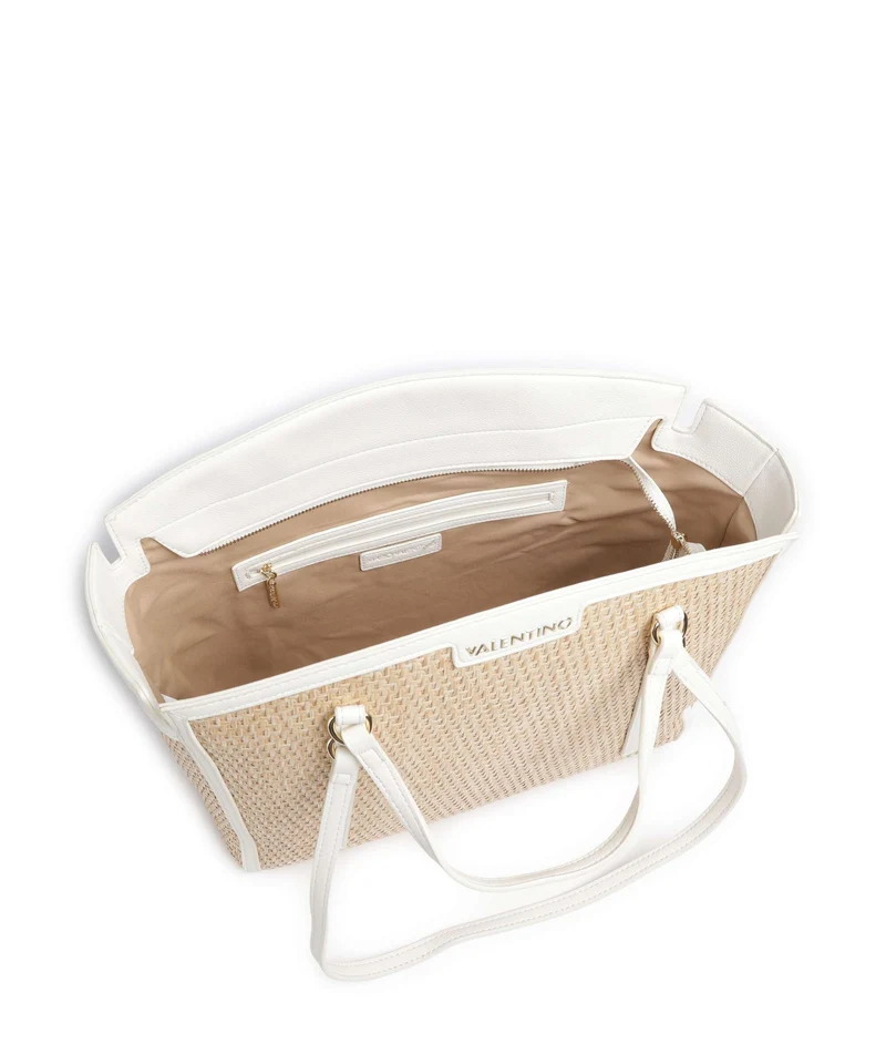Valentino Bags Demetra Bolsa shopping natur/bianco