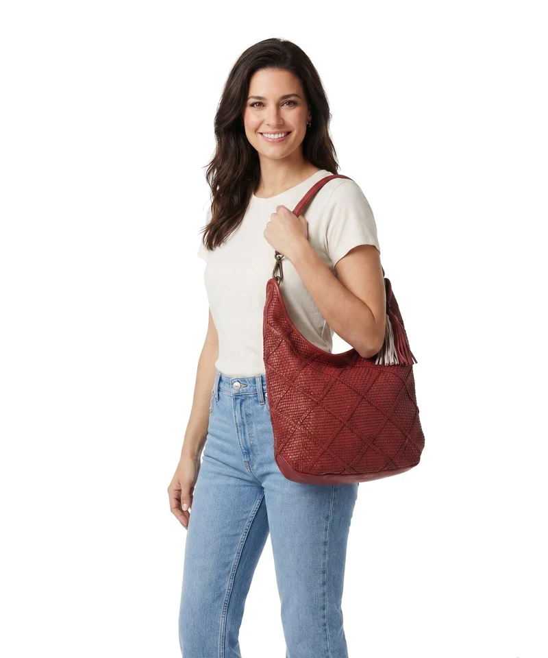 Taschendieb Wien Beatrixpark 2 Bolso de hobo burgundrausch
