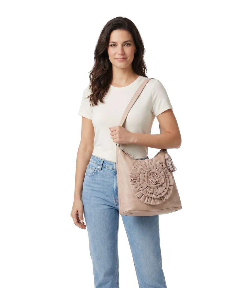 Taschendieb Wien Rosenhügelstrasse 1 Bolso de hobo linen rose