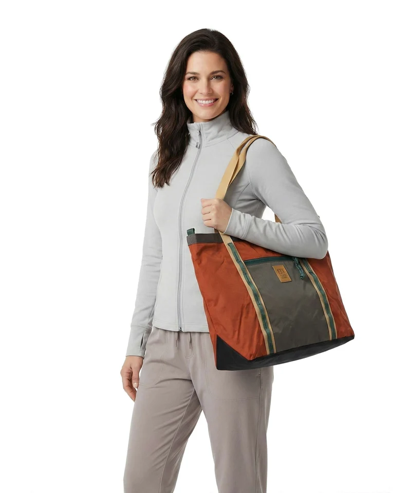Topo Designs Mountain Utility Bolsa shopping woodland/terracotta