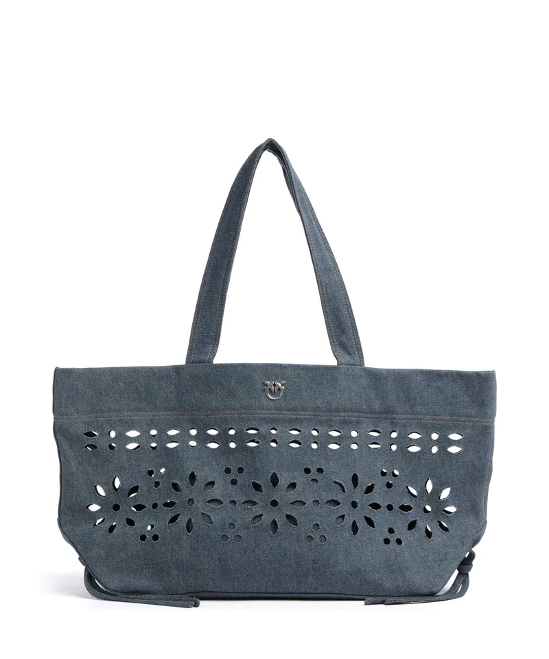 Pinko Bolsa shopping lavaggio marmorizzato/old nick