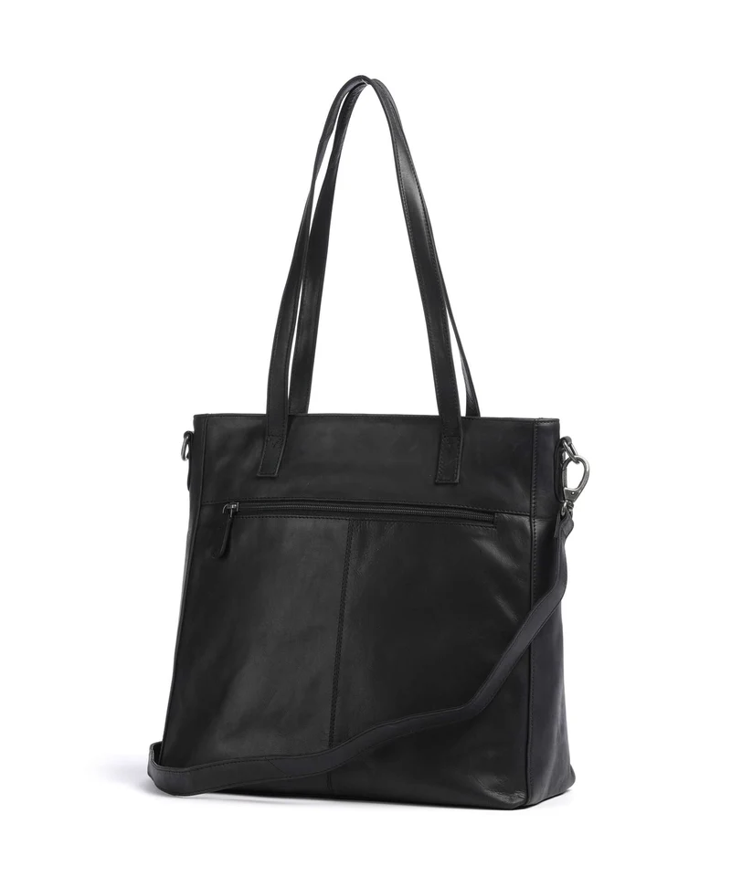 The Chesterfield Brand Wax Pull Up Cow Mosel Bolsa shopping black