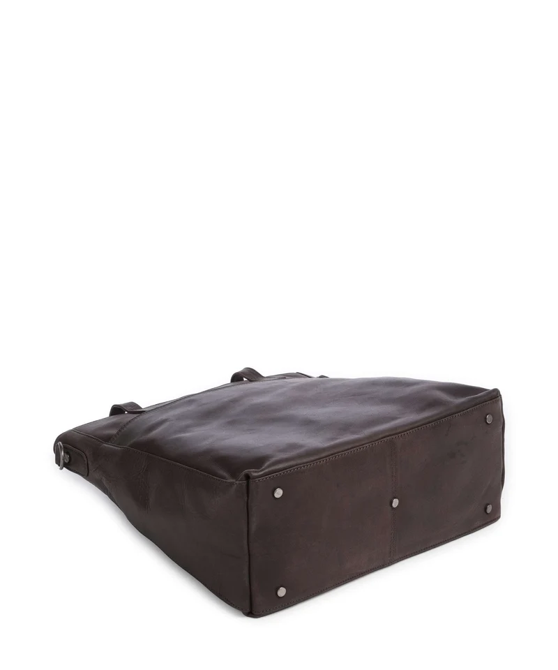 The Chesterfield Brand Wax Pull Up Cow Mosel Bolsa shopping brown