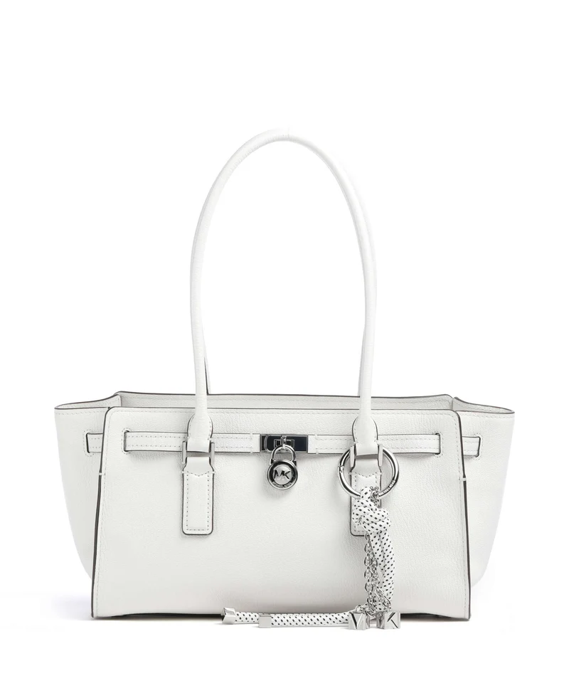 Michael Kors Hamilton Moderne Small Bolso de hombro optic white