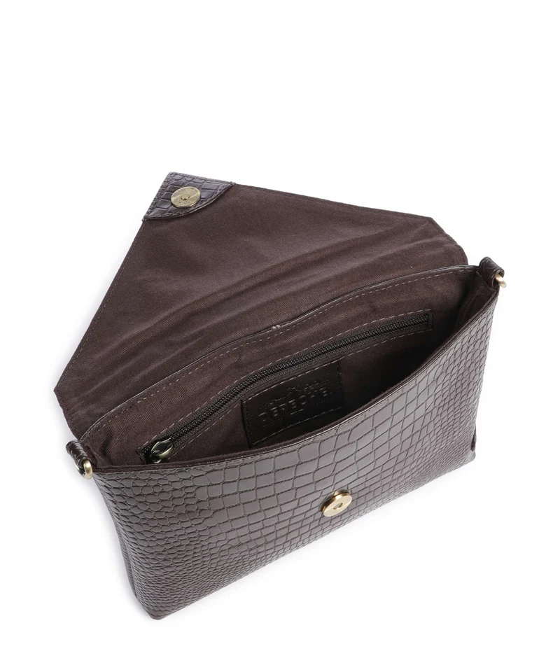 Depeche Fashion Favourites Bandolera brown croco