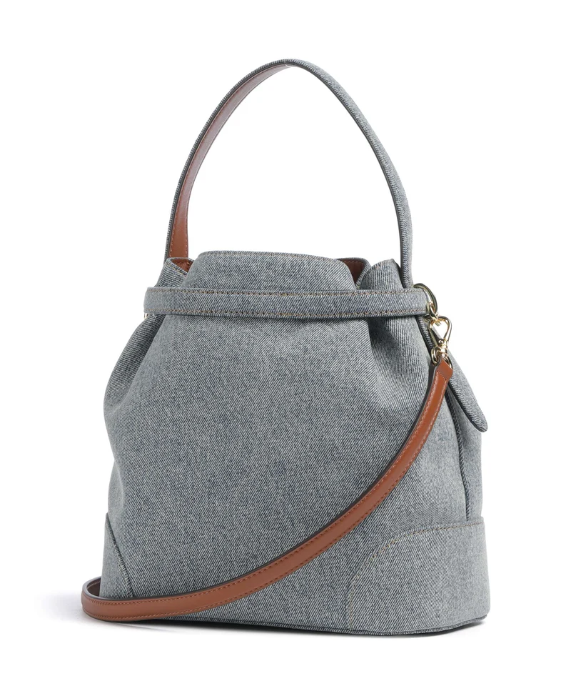 Lauren Ralph Lauren Blaike Medium Bucket bolso de mano blue/lauren tan