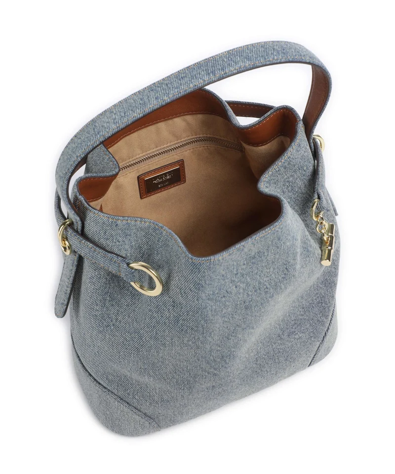 Lauren Ralph Lauren Blaike Medium Bucket bolso de mano blue/lauren tan