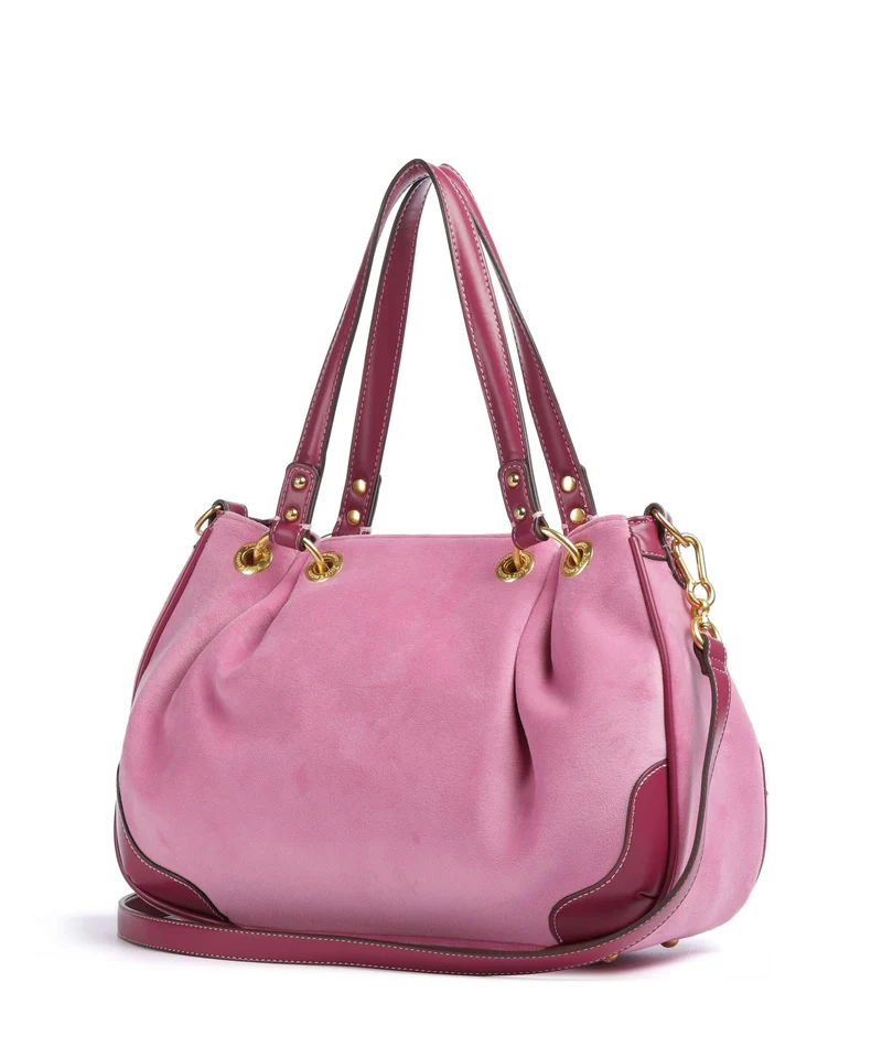 Juicy Couture Twig Narrative Velvet M Bolso de hobo super pink