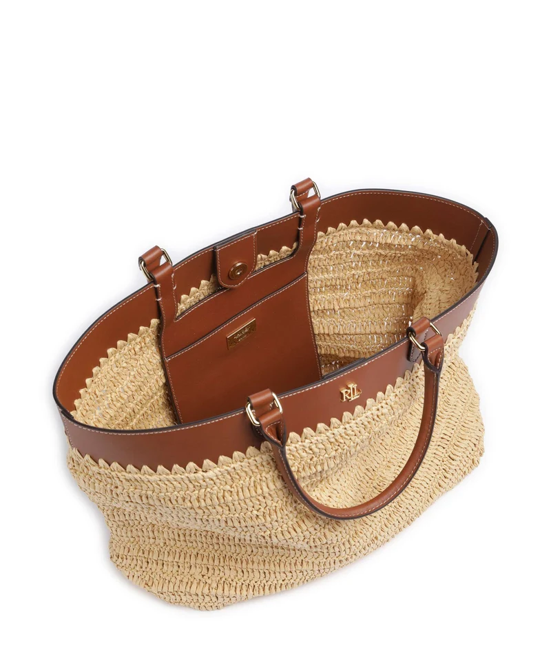Lauren Ralph Lauren Kyla Large Bolso de mano natural/lauren tan