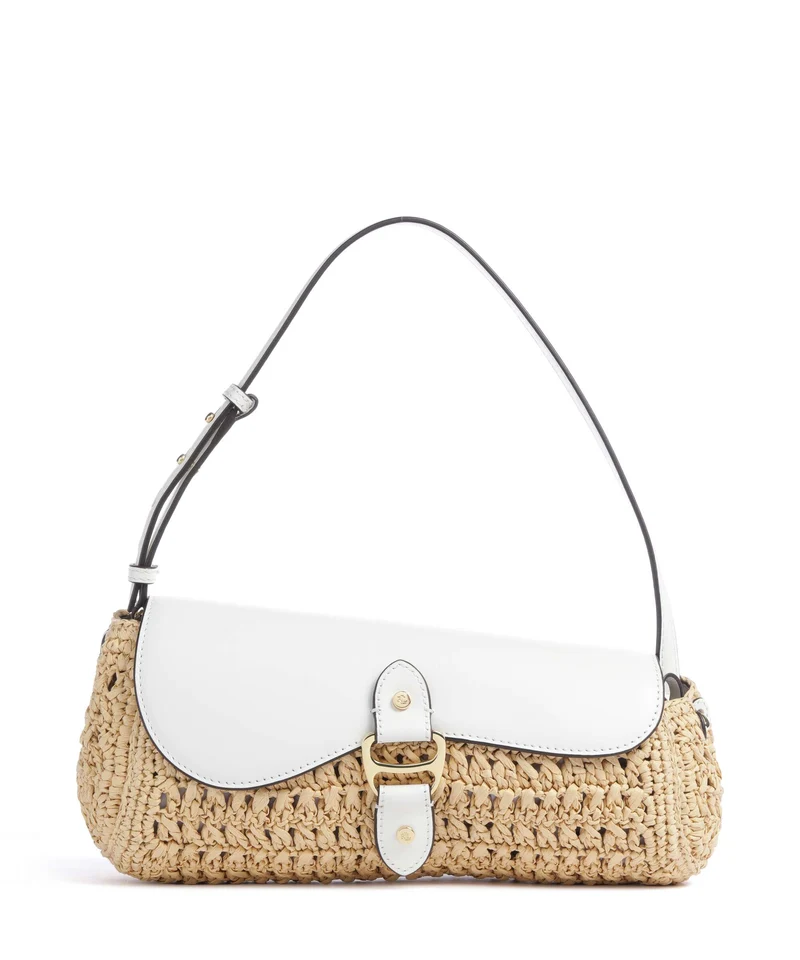Lauren Ralph Lauren Tasha Medium Bolso de hombro natural/white
