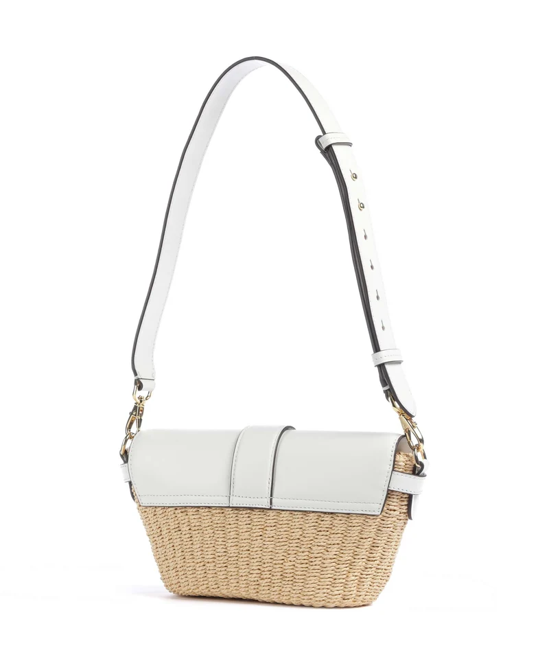 Lauren Ralph Lauren Lynden Small Bolso de hombro natural/white