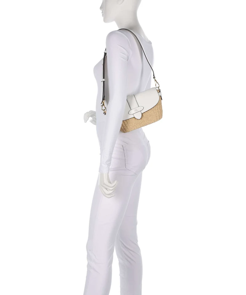 Lauren Ralph Lauren Lynden Small Bolso de hombro natural/white