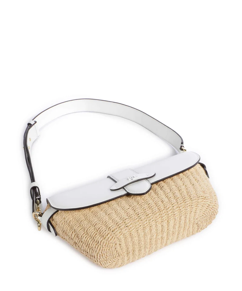 Lauren Ralph Lauren Lynden Small Bolso de hombro natural/white