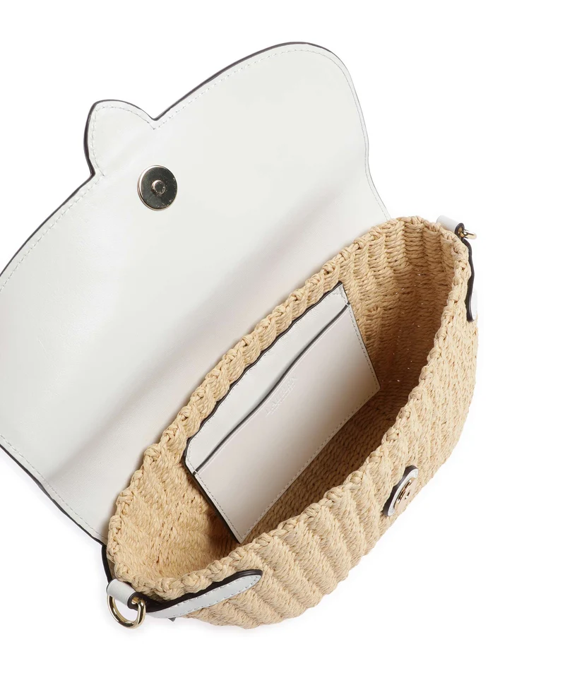 Lauren Ralph Lauren Lynden Small Bolso de hombro natural/white