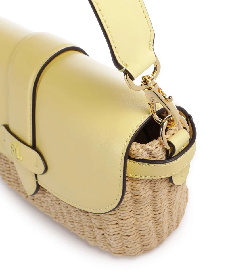 Lauren Ralph Lauren Lynden Small Bolso de hombro natural/lemon sorbet