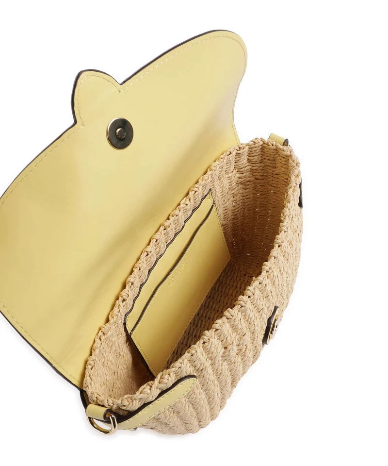 Lauren Ralph Lauren Lynden Small Bolso de hombro natural/lemon sorbet