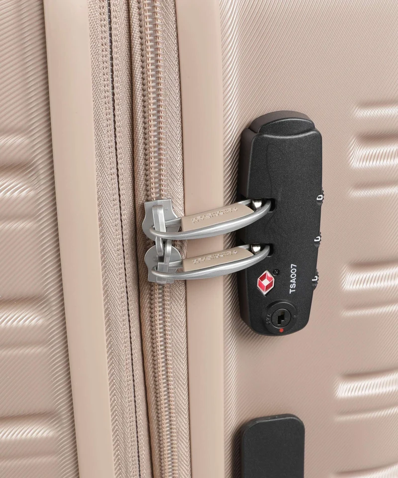 American Tourister Flashline Maleta con 4 ruedas ivory gold