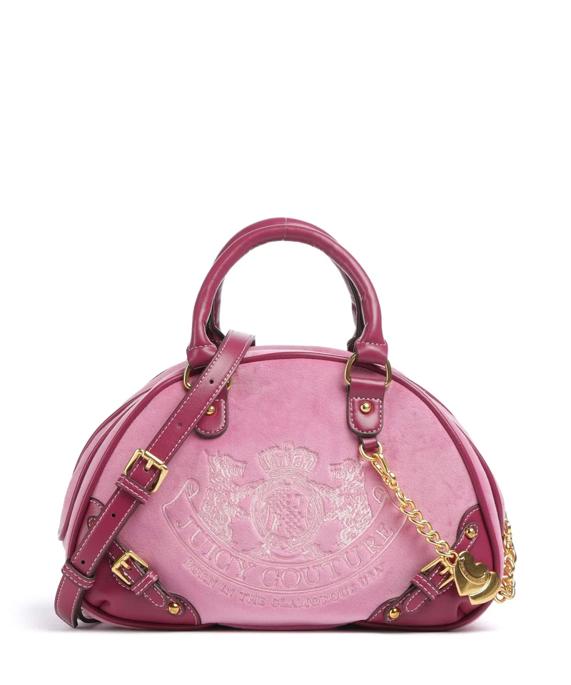 Juicy Couture Twig Narrative Velvet Bolso de mano super pink