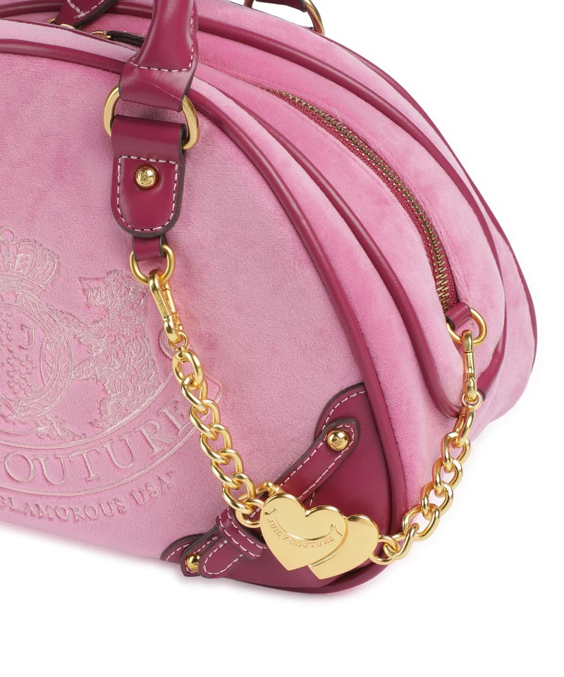Juicy Couture Twig Narrative Velvet Bolso de mano super pink