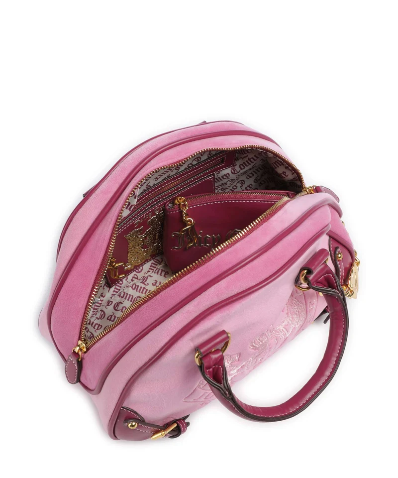 Juicy Couture Twig Narrative Velvet Bolso de mano super pink