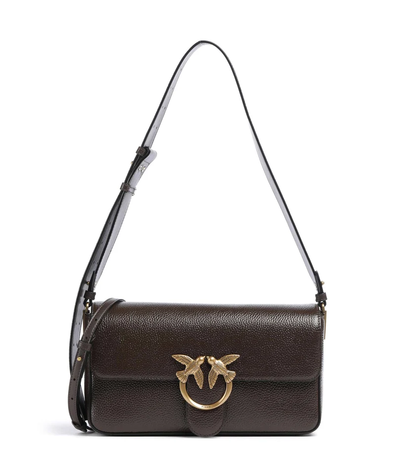Pinko Love One Classic Slouchy Bolso de hombro marrone/chicco di caffe/antique