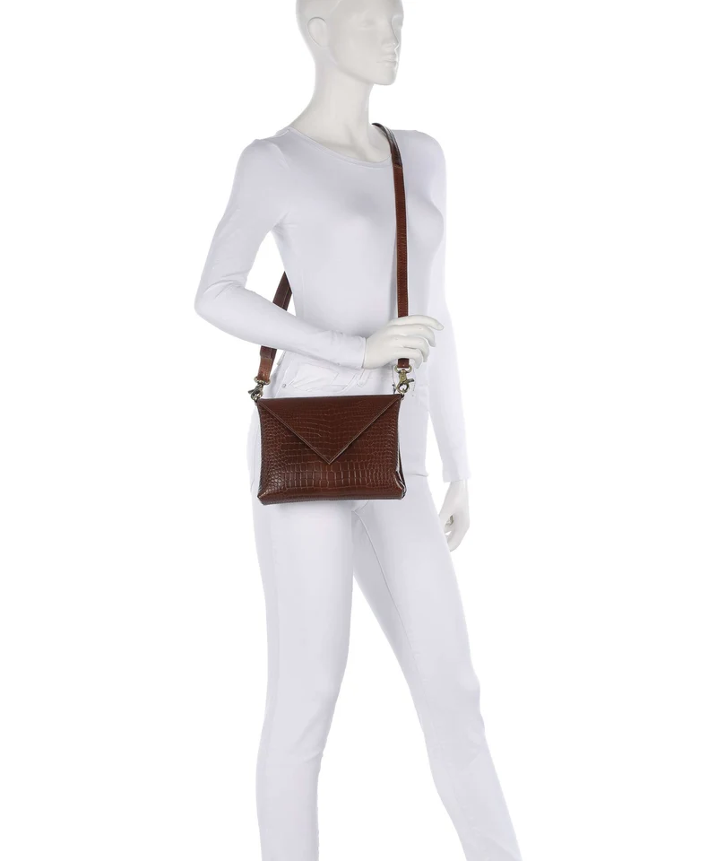 Depeche Fashion Favourites Bandolera cognac croco