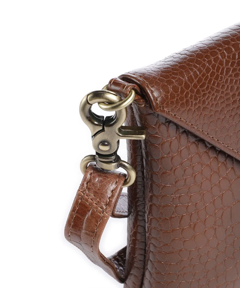 Depeche Fashion Favourites Bandolera cognac croco