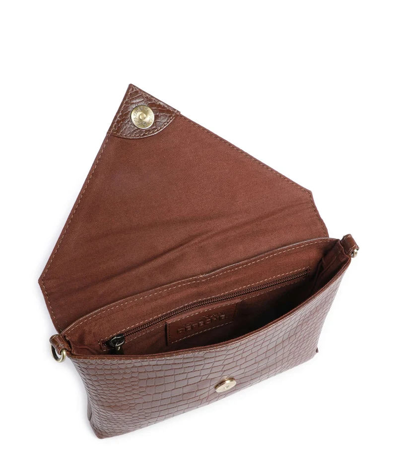 Depeche Fashion Favourites Bandolera cognac croco