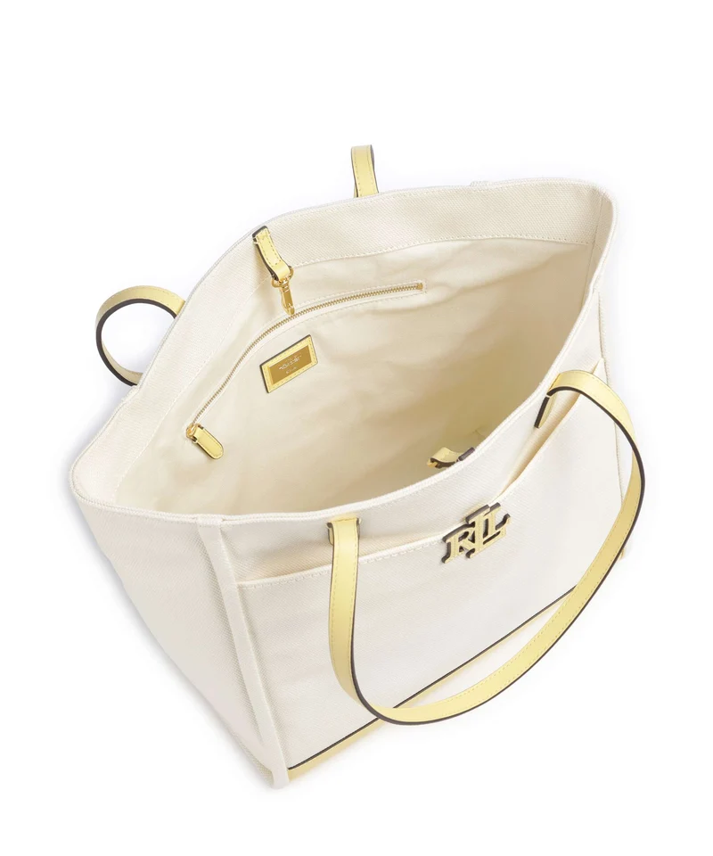 Lauren Ralph Lauren Cameryn Large Bolsa shopping natural/lemon sorbet