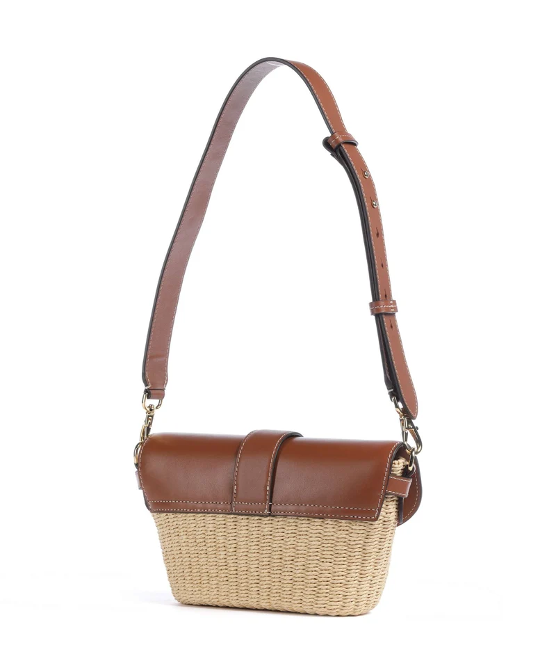 Lauren Ralph Lauren Lynden Small Bolso de hombro natural/lauren tan