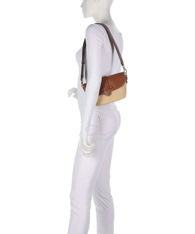 Lauren Ralph Lauren Lynden Small Bolso de hombro natural/lauren tan