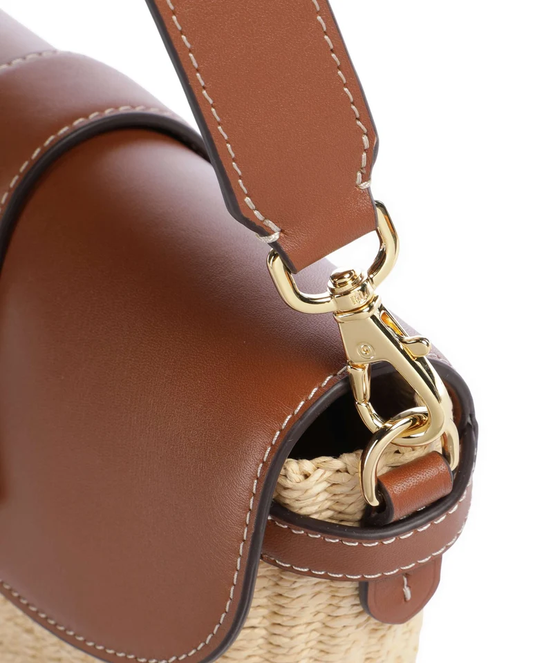 Lauren Ralph Lauren Lynden Small Bolso de hombro natural/lauren tan